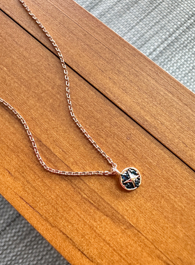 韩国进口 百搭简约 925银项链 锁骨链