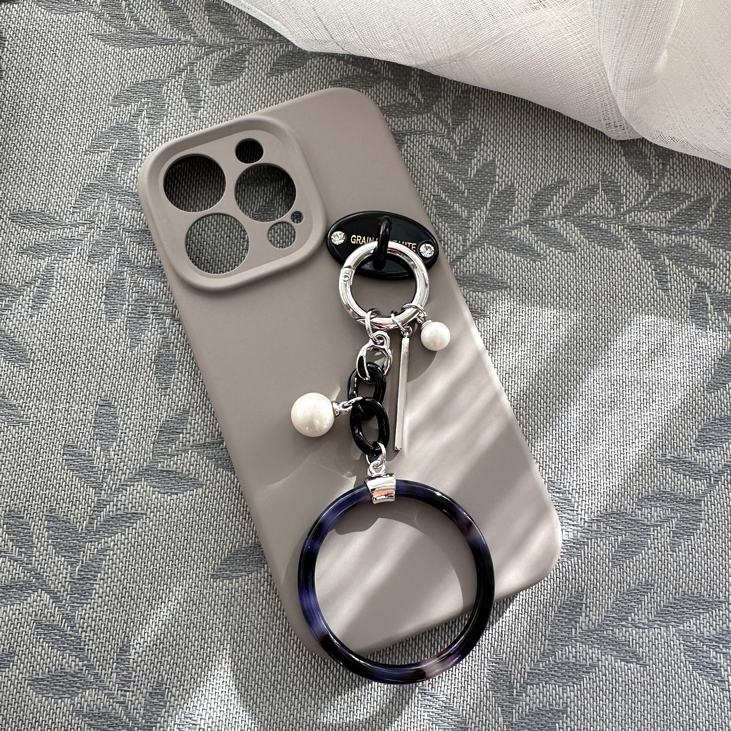 韩国AZNAVOUR/GRAIN de BEAUTE 时尚百搭 手机饰品 手机贴 包挂件