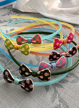 韩国AZNAVOUR/GRAIN de BEAUTE 百搭时尚 蝴蝶结发箍头箍