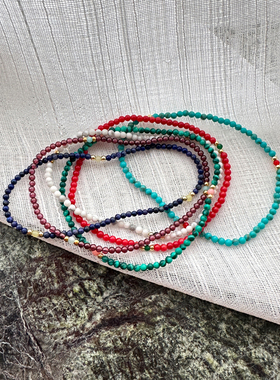 韩国进口饰品 小众ins风鱼线手链 百搭简约 松紧手环女