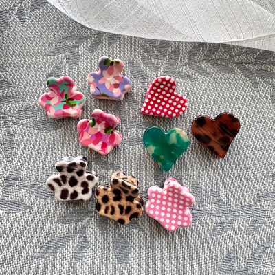 韩国AZNAVOUR/GRAIN de BEAUTE 花朵爱心小号抓夹 刘海发抓