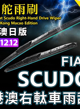 右舵Fiat Scudo雨刷器 快意静音前后雨刮右軚原装RHD Wiper Blade