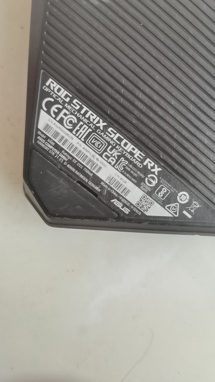 华硕Rog系列XA05键盘拆机配件 键帽 外壳 轴体 非全新