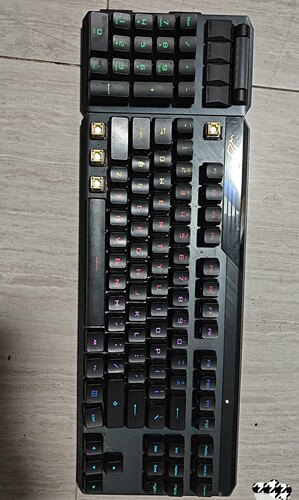 华硕 ROG龙骑士2代键帽  MA02光轴红轴原装拆机配件 拍前咨询库存