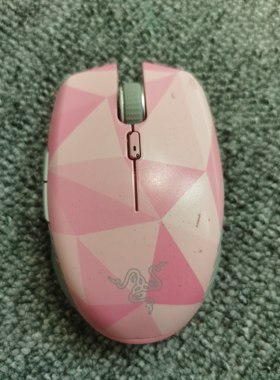 二手雷蛇鼠标刺鳞树蝰 粉色版 RC30-0217 无线双模鼠标