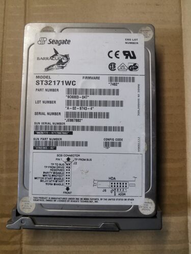 SUN ST32171WC 370-2365 2G/2.1G 7.2K 80针SCSI硬盘3702365-02
