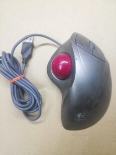 罗技轨迹球 火星 T-BB18,有线鼠标,usb接口,
