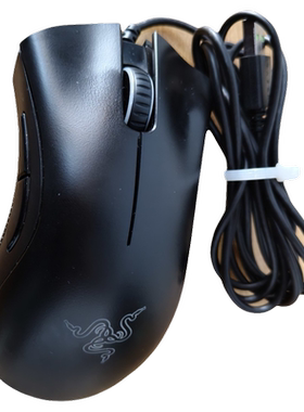 雷蛇二手拆机标准版有线鼠标，型号RZ01-0385，6400 DPI光学鼠标