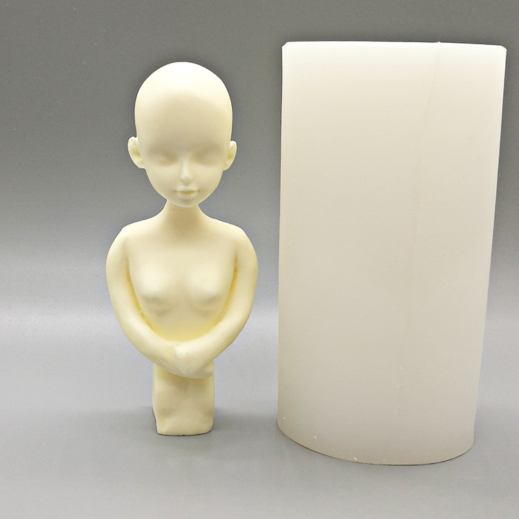 3D立体可爱芭比娃娃造型DIY烘焙食品巧克力慕斯翻糖蛋糕硅胶模具