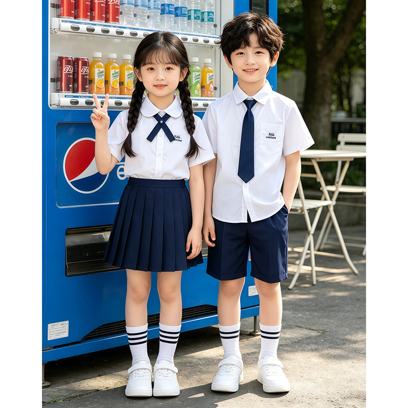 泰国泰式儿童学院风毕业照班服女童jk套装夏季幼儿园中小学生校服