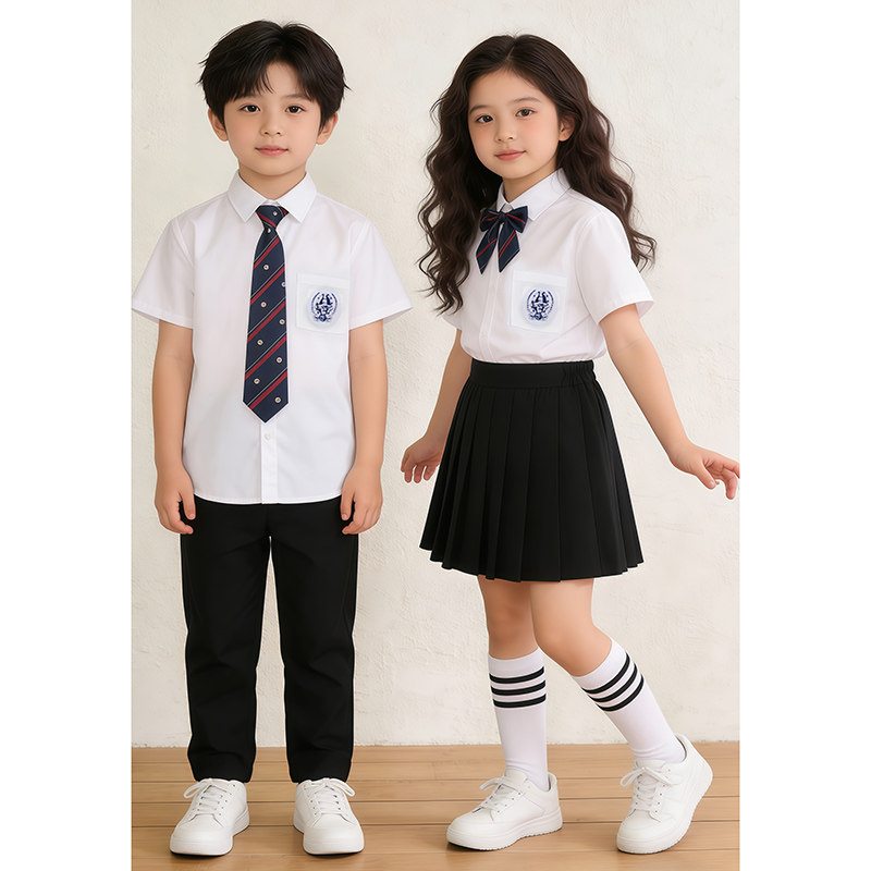 小学生合唱演出服班服运动会学院风套装儿童诗朗诵幼儿园校服套装