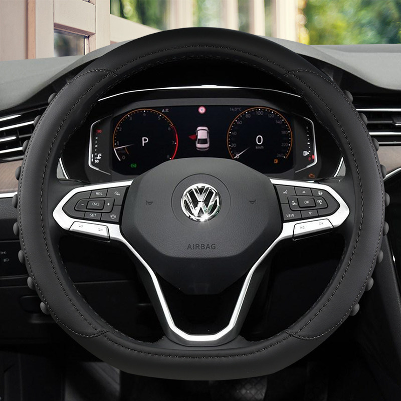 19款大众新宝来传奇桑塔纳经典志俊普桑内饰改装配件把套方向盘套