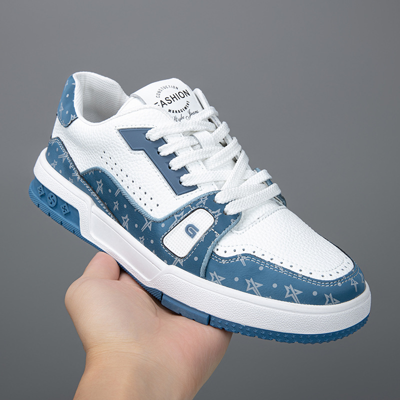 特大码男鞋2025年春季新款厚底休闲鞋时尚百搭小白鞋韩版运动鞋潮