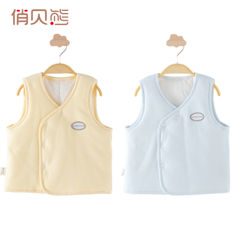 俏贝熊纯棉秋冬季马甲