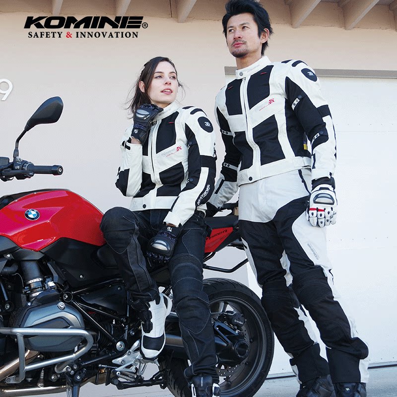 KOMINE日本制造夏季摩托3D网眼拼接骑行夹克机车男女骑士服JJ-003