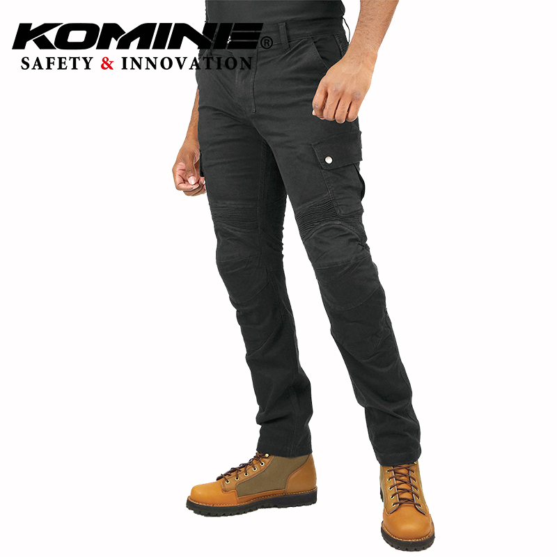 KOMINE春夏纯棉休闲款机车骑士裤