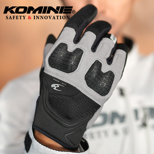 KOMINE夏季3D网眼摩托车骑行手套