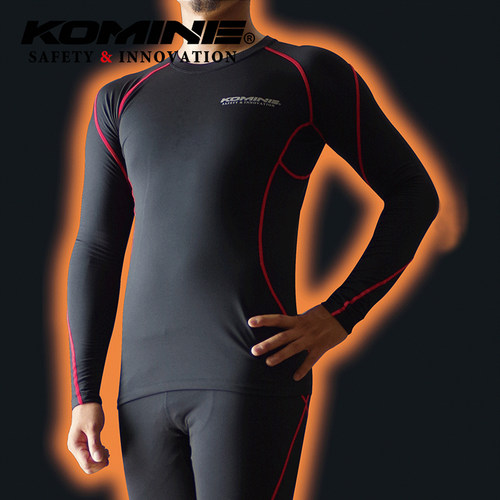 KOMINE秋冬摩托发热速干保暖滑衣