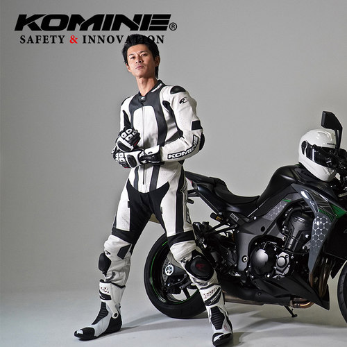 komine摩托车赛道骑行服连体皮衣