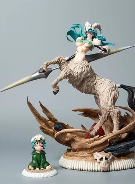 死神 第3十刃 黑珍珠妮露 归刃 斩魄刀 羚骑士 摆件模型 盒装手办