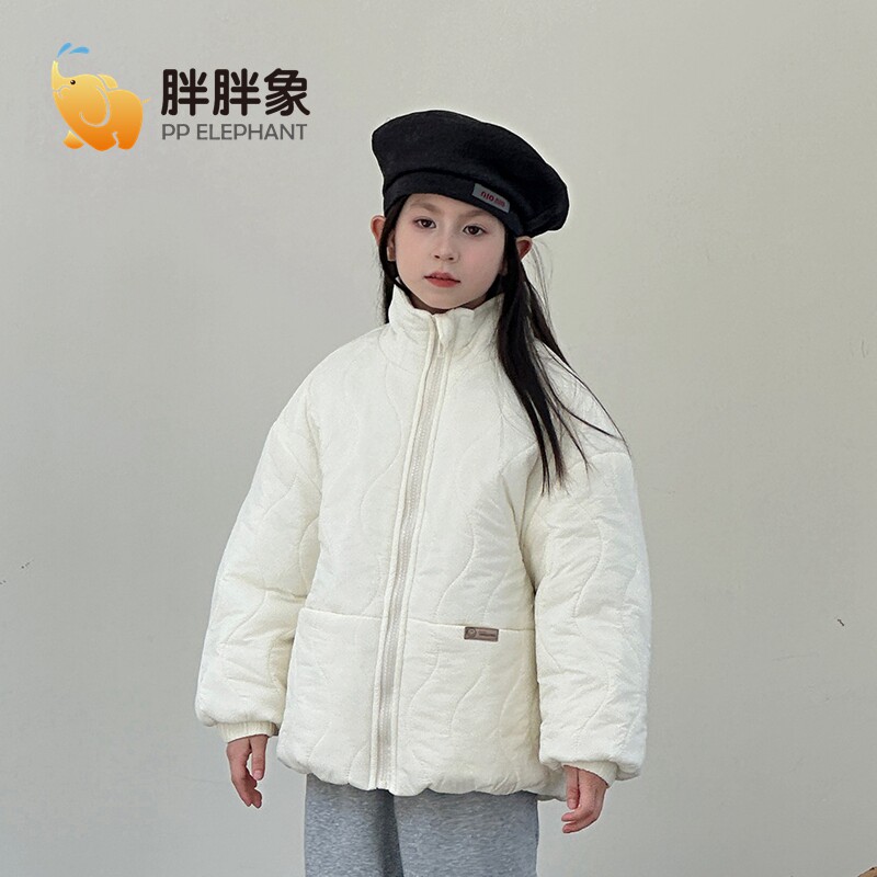 胖胖象新款儿童加绒羽绒棉服中大棉袄/棉服