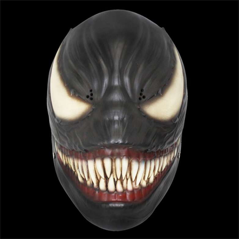 毒液面具蜘蛛侠英雄头套头面罩男毒液致命守护者漫威怪兽搞怪道具