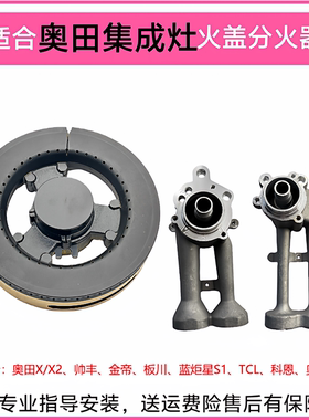 适合奥田集成灶配件X X1 X2铜火盖炉头帅丰板川金帝TCL分火器灶芯