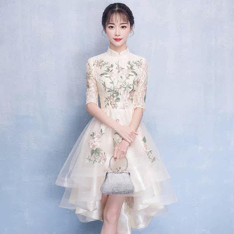 中式伴娘服2019新款夏季仙气质名媛连衣裙显瘦宴会晚礼服女中国风|msdalam kategori Butik wanita / wanita, perkahwinan/Cheongsam/pakaian, pakaian/malam - dari Buy2taobao.com untuk memberikan perkhidmatan ejen Taobao profesional membeli