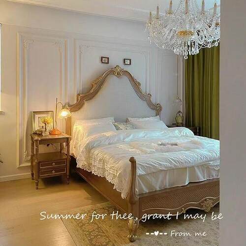 福溢家居 FOOKYIK法式凡尔赛软包双人床主卧床1.8米奢华床法式床