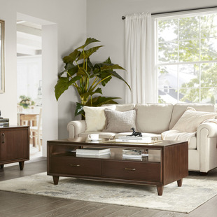 HH美式harbor实木咖啡桌美式乡村实木茶几简约客厅家具茶几house