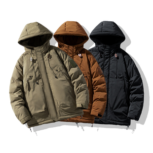 连帽棉服男生冬季加厚宽松保暖户外运动山系外套男士棉衣