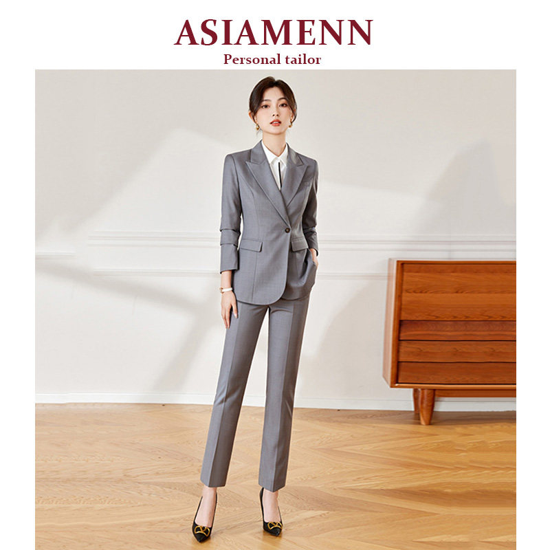 高端时尚套装西服女高级感2026秋冬新款职业西装高级感气质工作服