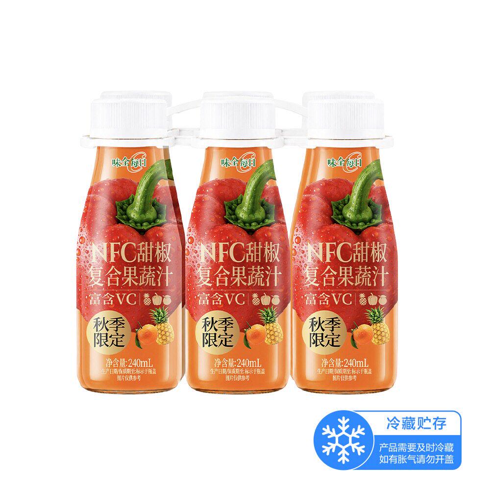 山姆味全NFC非浓缩甜椒复合果蔬汁沃柑苹果汁椰子水菠萝汁橙汁维C