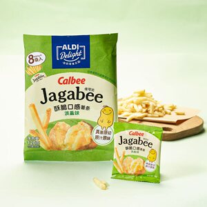 奥乐齐代购Calbee淡盐味薯条卡乐比佳可比薯条口口酥脆咸香可口