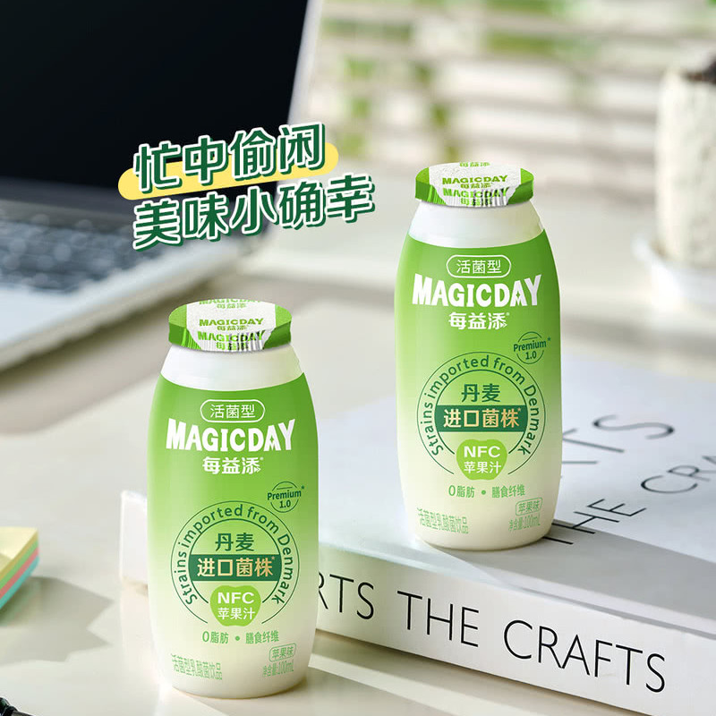 山姆代购每益添NFC苹果味乳酸菌发酵乳丹麦进口菌株0脂肪果汁饮料