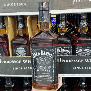 1.75L美国杰克丹尼田纳西州威士忌鸡尾酒可乐桶调酒基洋酒costco