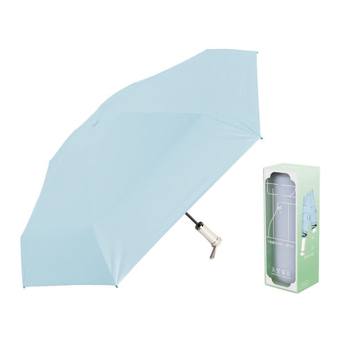 山姆天堂臻品5折晴雨伞防晒遮阳伞轻便小巧便携伞夏加厚黑胶伞布
