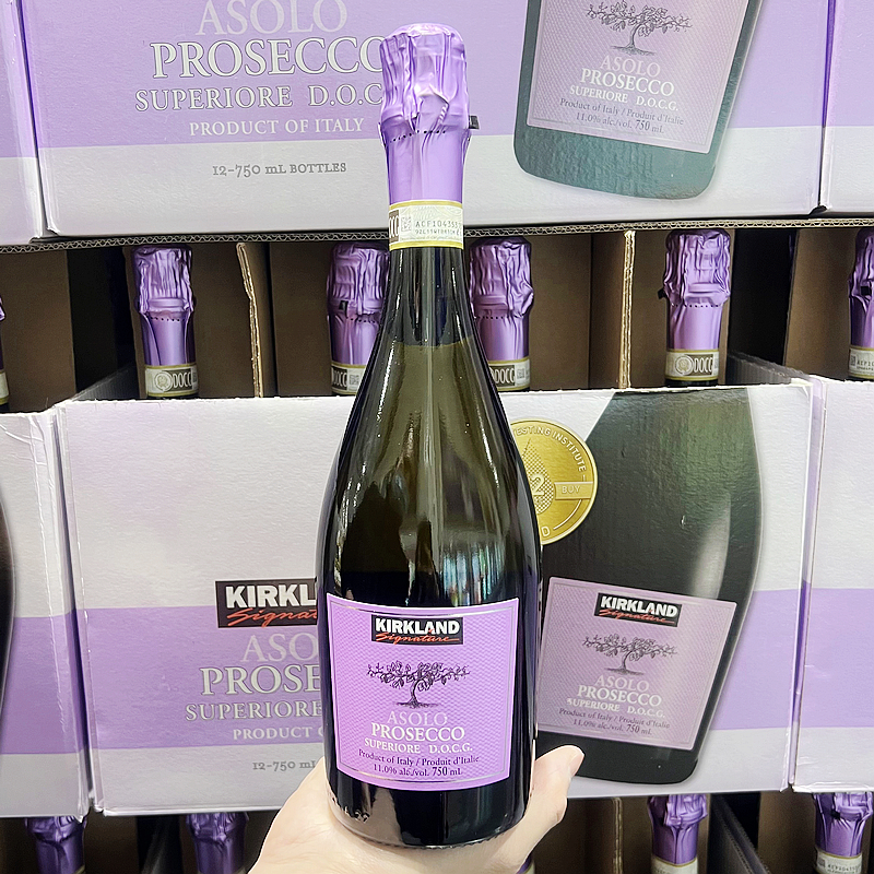 开市客costco意大利KIRKLAND科克兰阿索洛普洛塞克绝干高泡葡萄酒