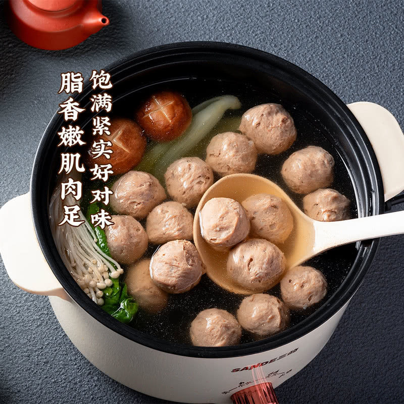 山姆四海鱼蛋牛筋丸贡丸90%牛肉丸火锅鲜脆劲弹牙烧烤关东煮煲汤