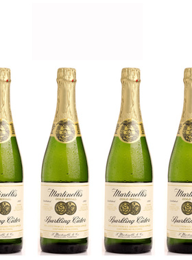 美国进口Martinelli's马蒂天尼苹果气泡水750ML香槟无酒精酒气水