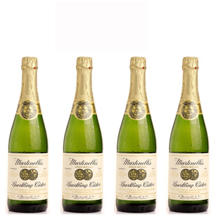 美国进口Martinelli's马蒂天尼苹果气泡水750ML香槟无酒精酒气水