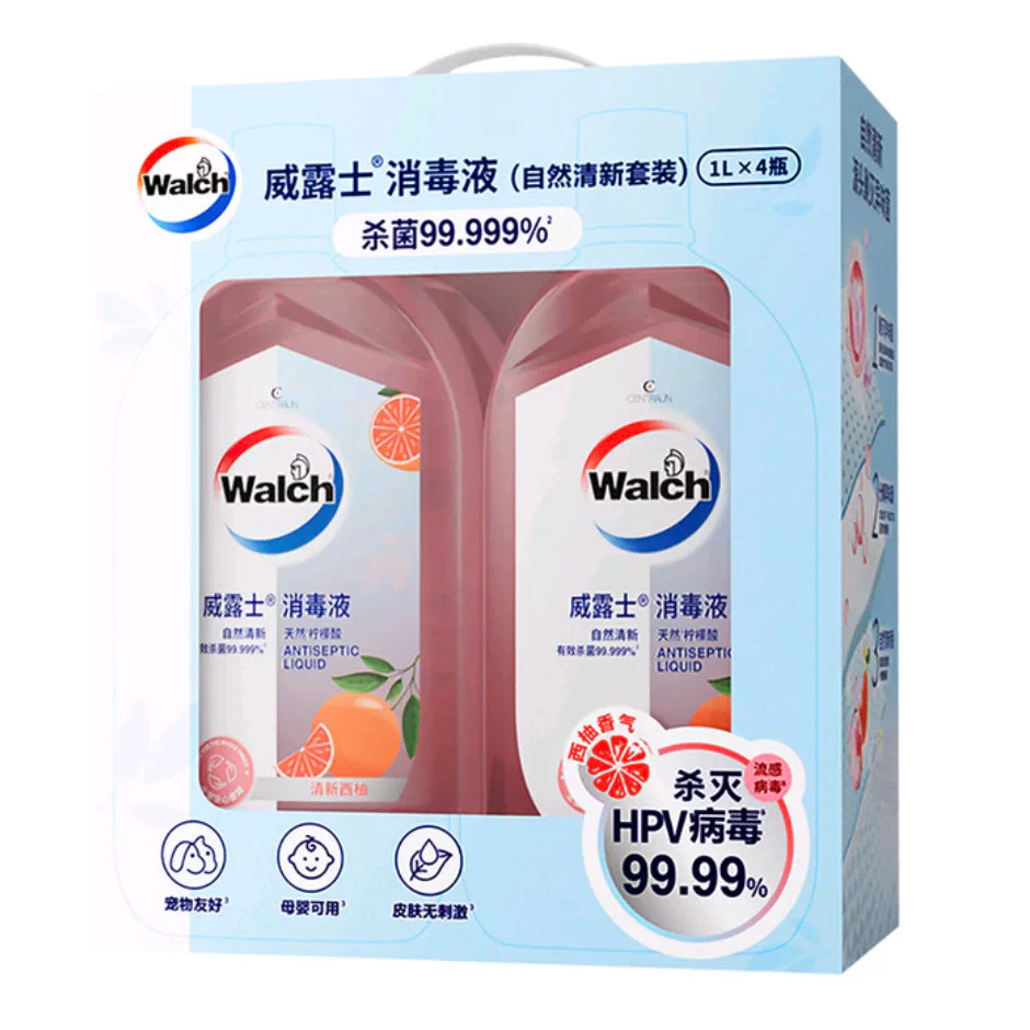 山姆威露士自然清新西柚消毒液常见菌种有效杀菌99.999%除菌除螨