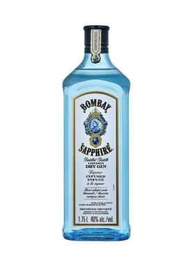 山姆英国进口孟买蓝宝石金酒1.75L金汤力Gin杜松子酒鸡尾酒基洋酒