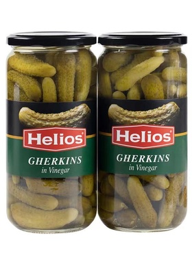 山姆Helios西班牙俄式酸黄瓜腌咸菜清脆爽口酸甜多汁汉堡面包夹菜