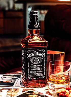 Jack Daniel's杰克丹尼洋酒威士忌1L美国进口洋酒山姆costco代购