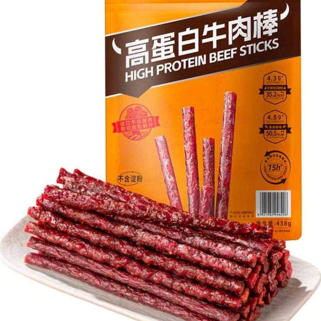 山姆张飞牛肉高蛋白牛肉棒进口牛后腿肉整切芒果哈瓦那味黑胡椒味