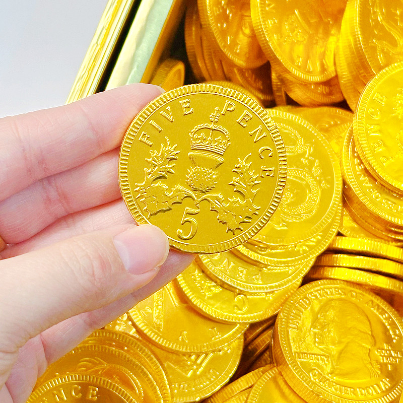 山姆荷兰进口可可脂大金币牛奶巧克力喜糖零食礼物奶香浓郁甜顺滑