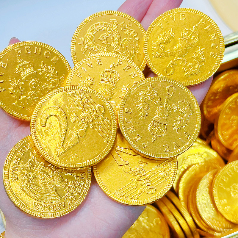 山姆荷兰进口可可脂金币牛奶巧克力喜糖零食奶香浓郁甜滑入口即化