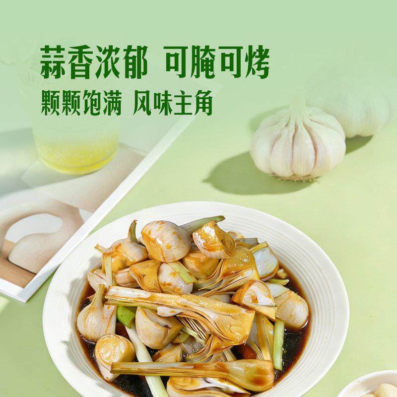 山姆鲜蒜头外皮紫红雪白饱满蒜香浓郁可生食可腌可烤新鲜采摘蔬菜
