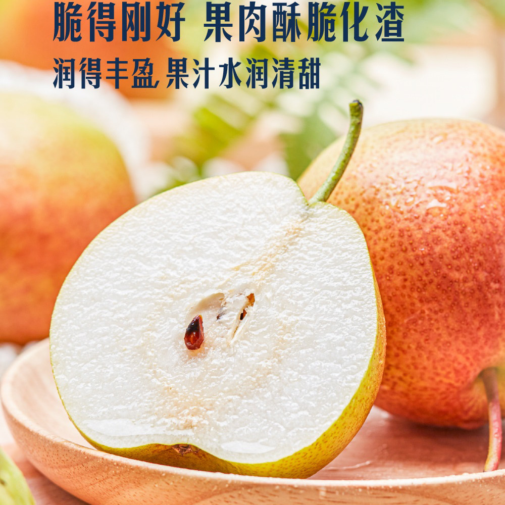 山姆代购山东诸城特色红翡翠梨2.4kg新鲜水果礼盒酥脆爽口水嫩甜
